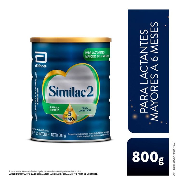 Fórmula Infantil Similac 2 Lata 800 g