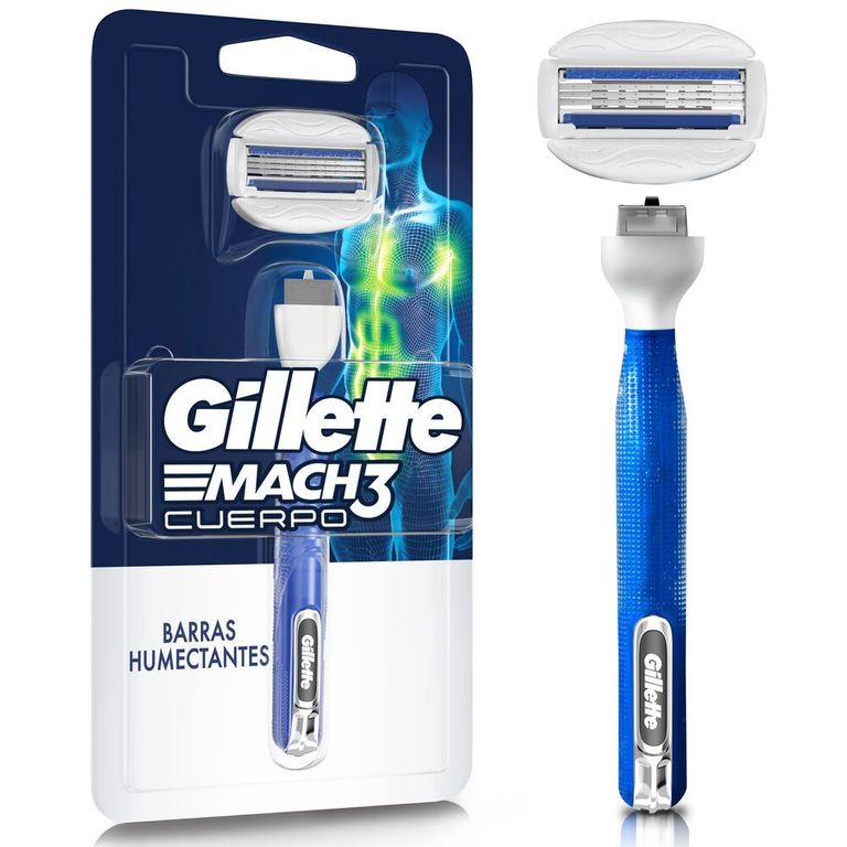 Máquina de Afeitar Gillette Mach3 Cuerpo Empaque 1 Und