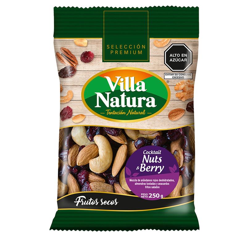 Snacks Villa Natura Cocktail Nuts Berry Bolsa 250 g
