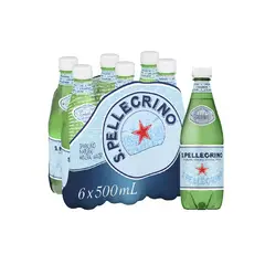 SAN PELLEGRINO - Agua Gasificada San Pellegrino Sixpack Botella 500 mL