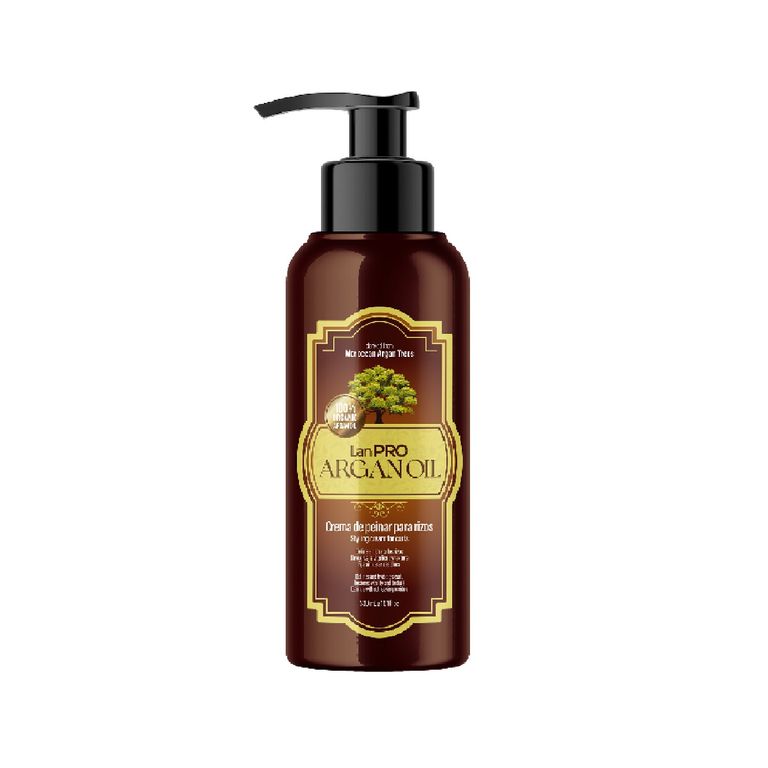 Crema para Peinar Lan Pro Argan Oil Rizos Envase 300 mL