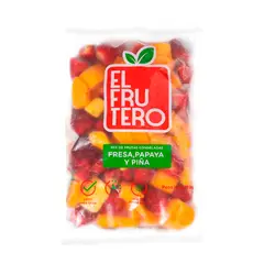 EL FRUTERO - MIX DE FRUTAS CONGELADAS FRESA PAPAYA Y PINA 1KG