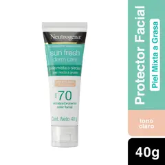 NEUTROGENA - Protector Solar Facial Neutrogena Sun Fresh Claro FPS70 Envase 40 g