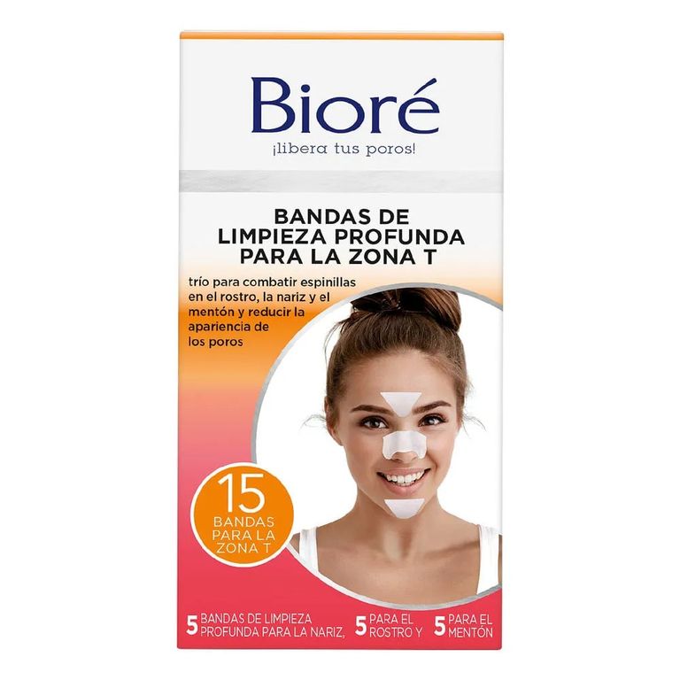 Bandas Nasales Bioré Zona T Caja 15 Und