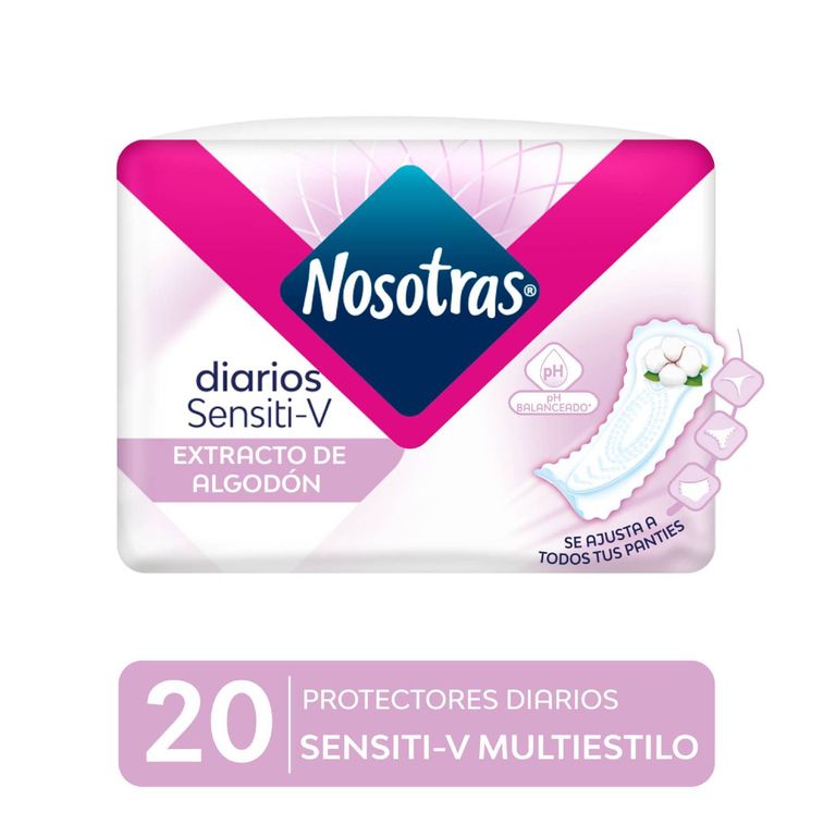 Protectores Multiestilo Nosotras Sensitive Empaque 20 Und