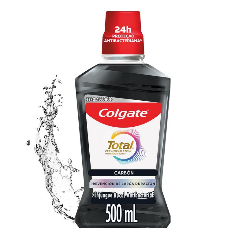Enjuague Bucal Colgate Total Carbón Envase 500 ml