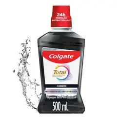 COLGATE - Enjuague Bucal Colgate Total Carbón Envase 500 ml