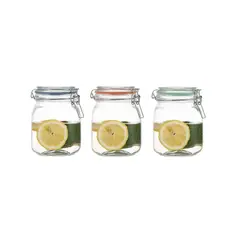CASA JOVEN - Set de Canisters Vidrio 1000mL x 3 Piezas Casa Joven