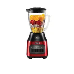 OSTER - Licuadora 6V 1.5L Vaso Refractario Rojo