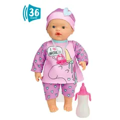 LOKO TOYS - Muñeco con 36 Sonidos Rosado 37 cm