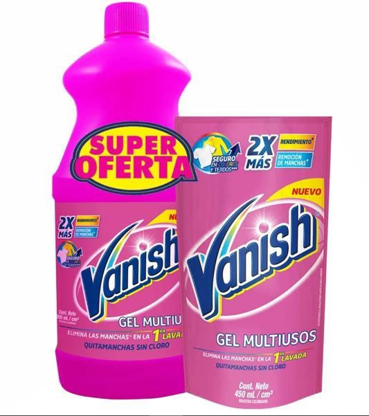 Pack Quitamancha Vanish Ropa Color 900 mL + Doypack 450 mL