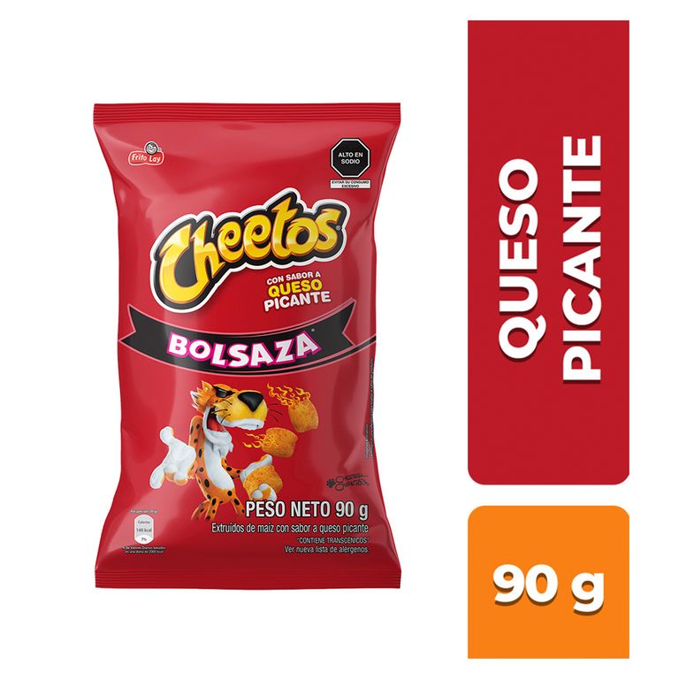 Snack de Maíz Cheetos Queso Picante Bolsa 90 g