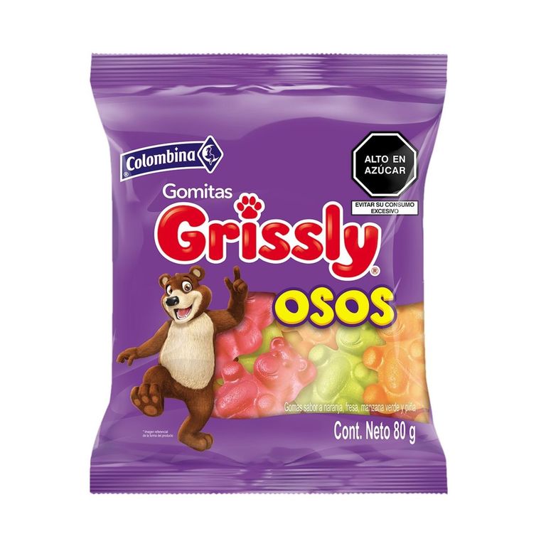 Gomita Grissly Osos Empaque 80 g