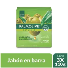 PALMOLIVE - Jabón Barra Alote Oliva Pack 3 Empaques 110 g