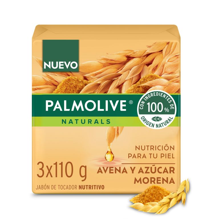 Jabón en Barra Palmolive Avena y Azucar Empaque 3 Und 110 g