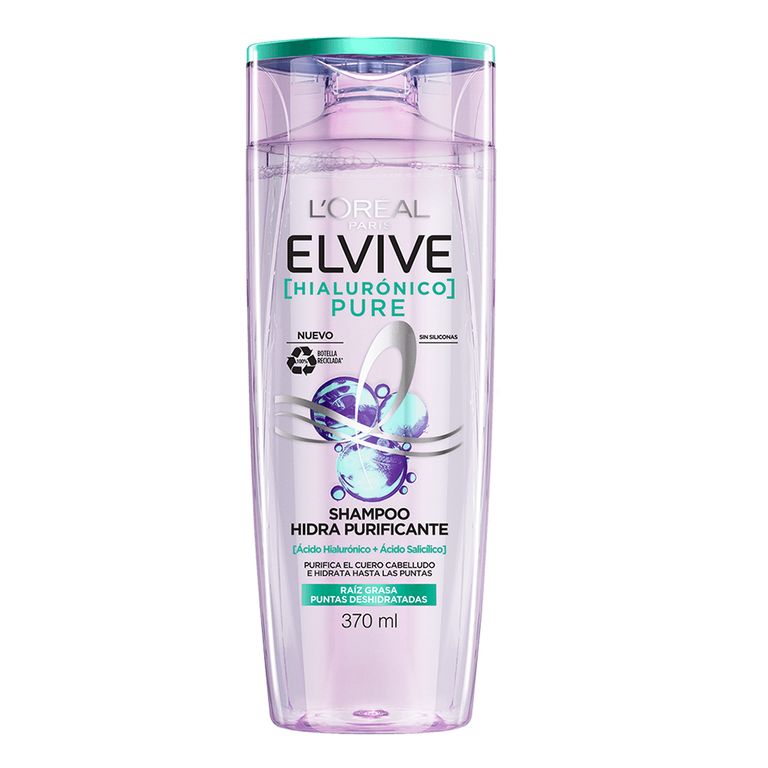 Shampoo Elvive Hialurónico Pure Botella 370 mL