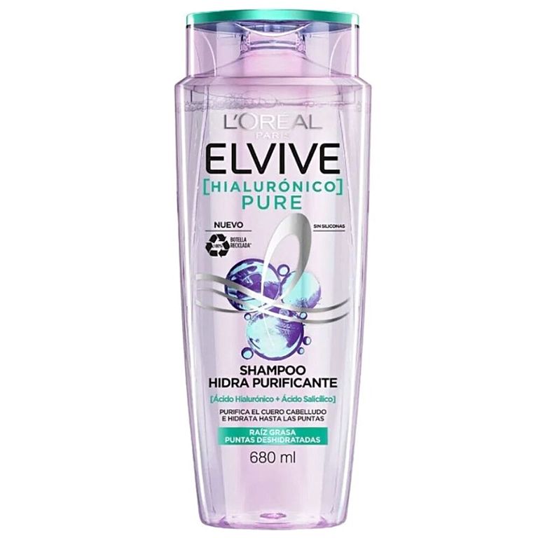 Shampoo Elvive Hialurónico Pure Botella 680 mL