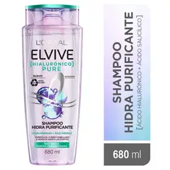 ELVIVE - SHAMPOO HIALURONICO PURE HIDRA PURIF 680ML