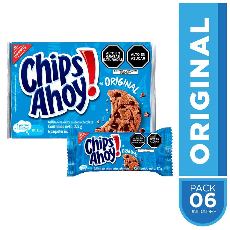 Galleta Chips Ahoy Sixpack 222 g