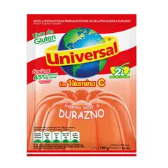 UNIVERSAL - Gelatina Durazno x 130 g