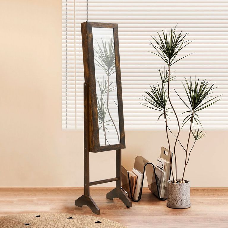 Espejo Joyero Marron 35X153Cm