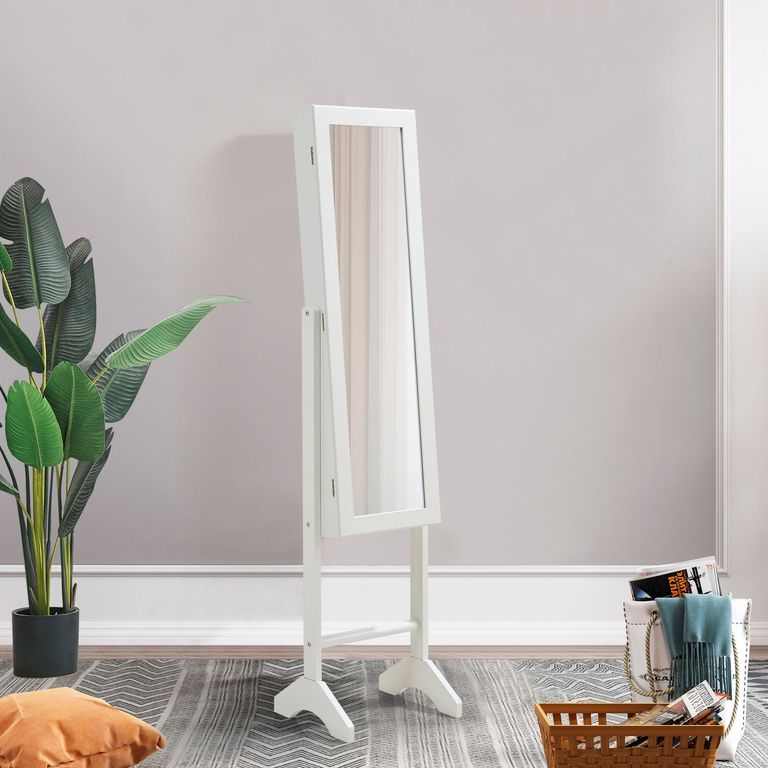 Espejo Joyero Blanco 35X153Cm