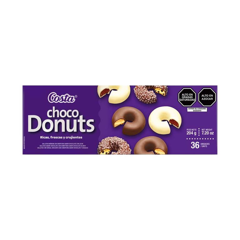 Galleta Costa Choco Donuts Caja 36 Und