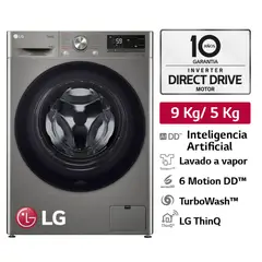 LG - Lavaseca 9.5 Kg Plateada