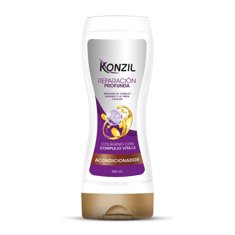 Acondicionador con Colágeno y Vitaminas Konzil Envase 340 mL