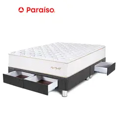 PARAISO - Cama Royal Elizab Caj Qs Gris