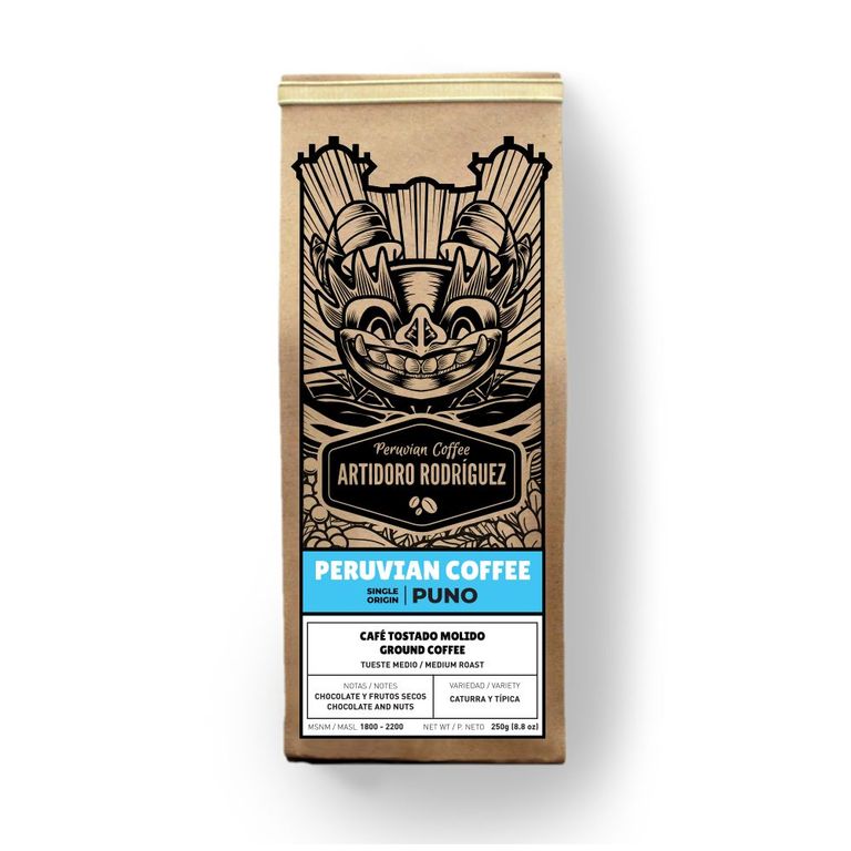 Café Artidoro Rodríguez Café Origen Puno Molido Empaque 250 g