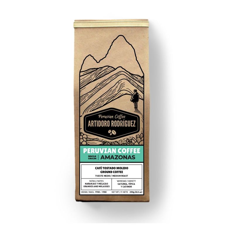Café Artidoro Rodríguez Café Origen Amazonas Molido Empaque 250 g