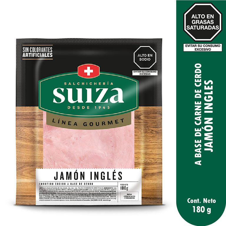 Jamón Inglés Suiza Bolsa 180 g