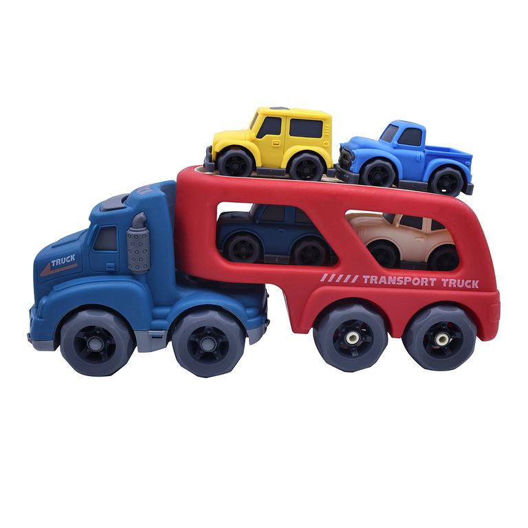 Camión Pre Escolar Transportador con 4 Autos