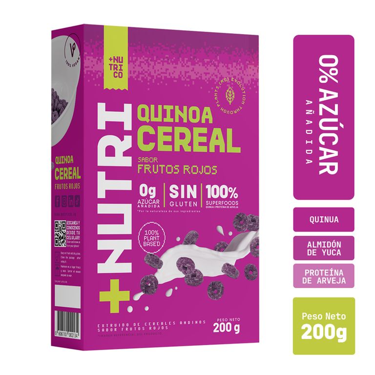 Cereal NutriCo Frutos Rojos Caja 200 g