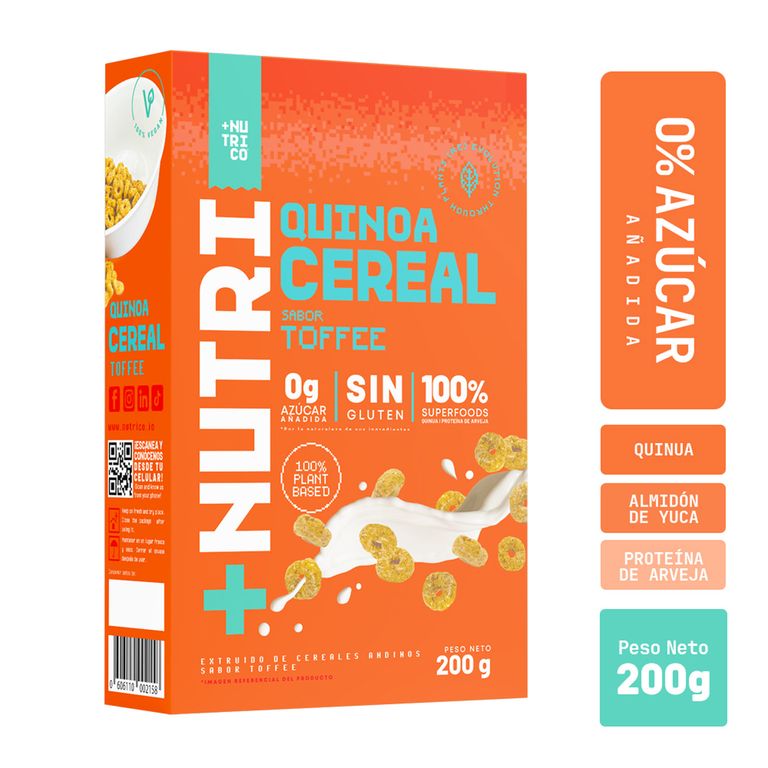 Cereal NutriCo Toffee Caja 200 g