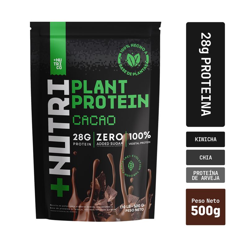 Proteína Vegetal NutriCo Cacao Doypack 500 g