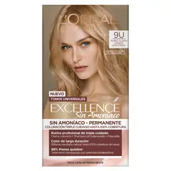 EXCELLENCE - Kit Tinte Capilar Sin Amoniaco Tono 9U Rubio Muy Claro