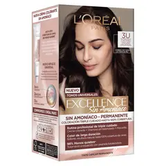 EXCELLENCE - Kit Tinte Capilar Excellence Sin Amoniaco Tono 3U Castaño Oscuro