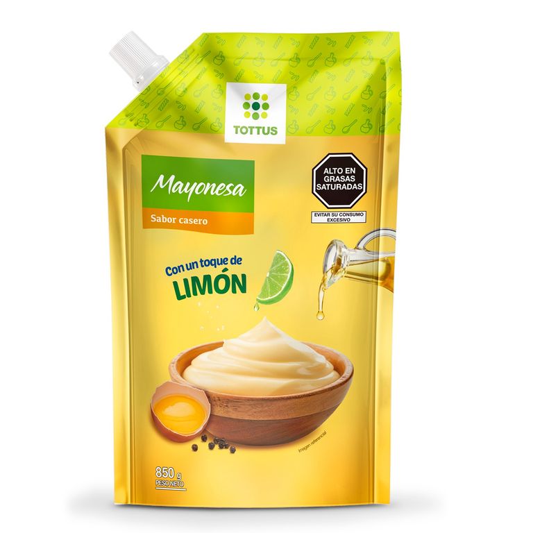 Mayonesa Tottus Doypack 850 g