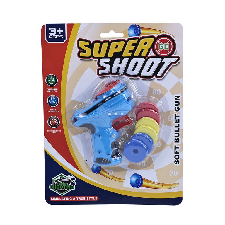 Pistola Suave Eva Lanza Discos de Espuma