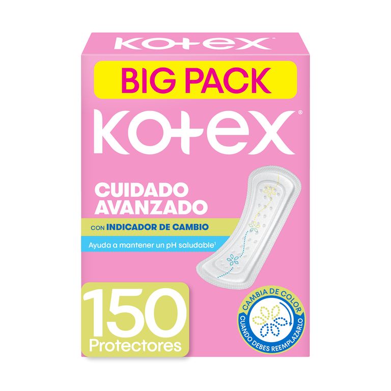 Protectores Diarios Kotex Indicador PH Empaque 150 Und