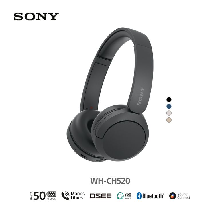 Sony Audífonos Bluetooth WH-CH520 Negro