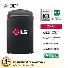 LG - Lavadora 25 Kg AI Dd