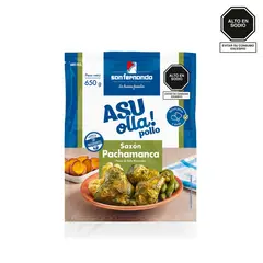 SAN FERNANDO - Pollo Macerado Sabor Pachamanca x 650 g Asu Olla!