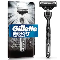 GILLETTE - Maquina Afeitar Desechable Gillette Mach3 Carbono x 1 unidad