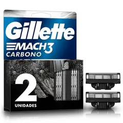 GILLETTE - Cartucho de Afeitar Gillette Mach3 Carbono Empaque 2 Und