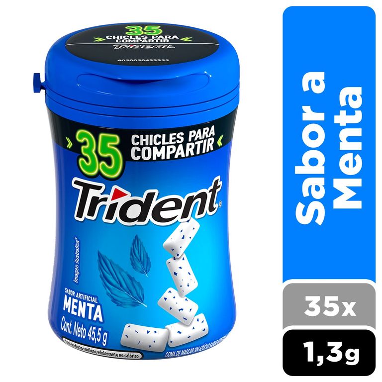Trident Botella Menta 45.5g