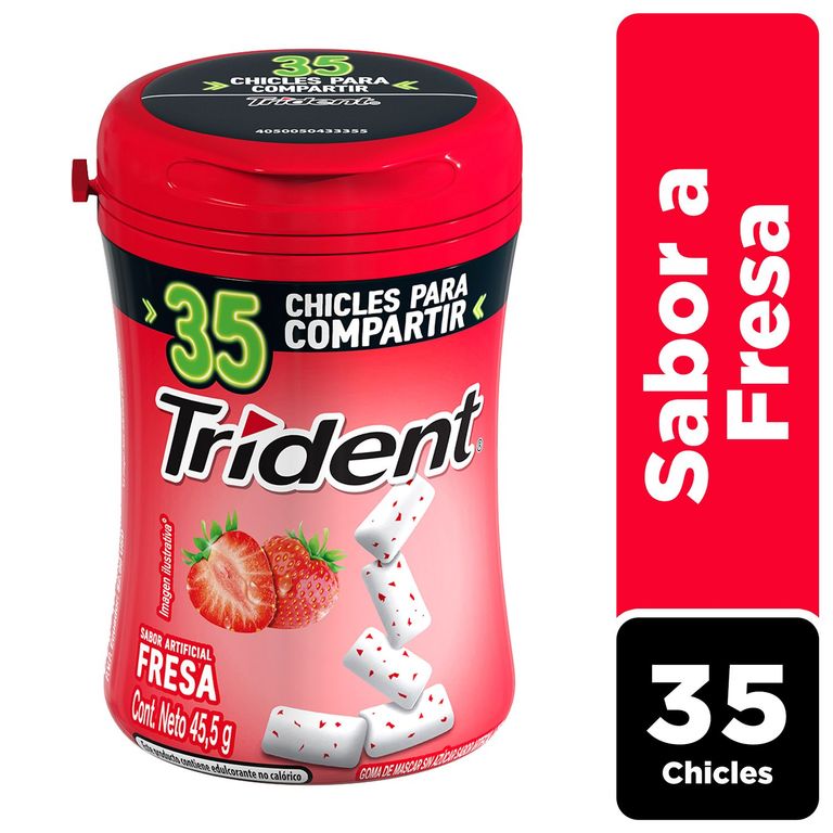 Trident Botella Fresa 45.5g