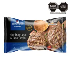 SAN FERNANDO - Hamburguesa De Res 680 GR